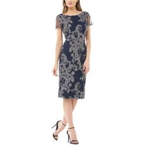JS Collection Floral Midi Dress